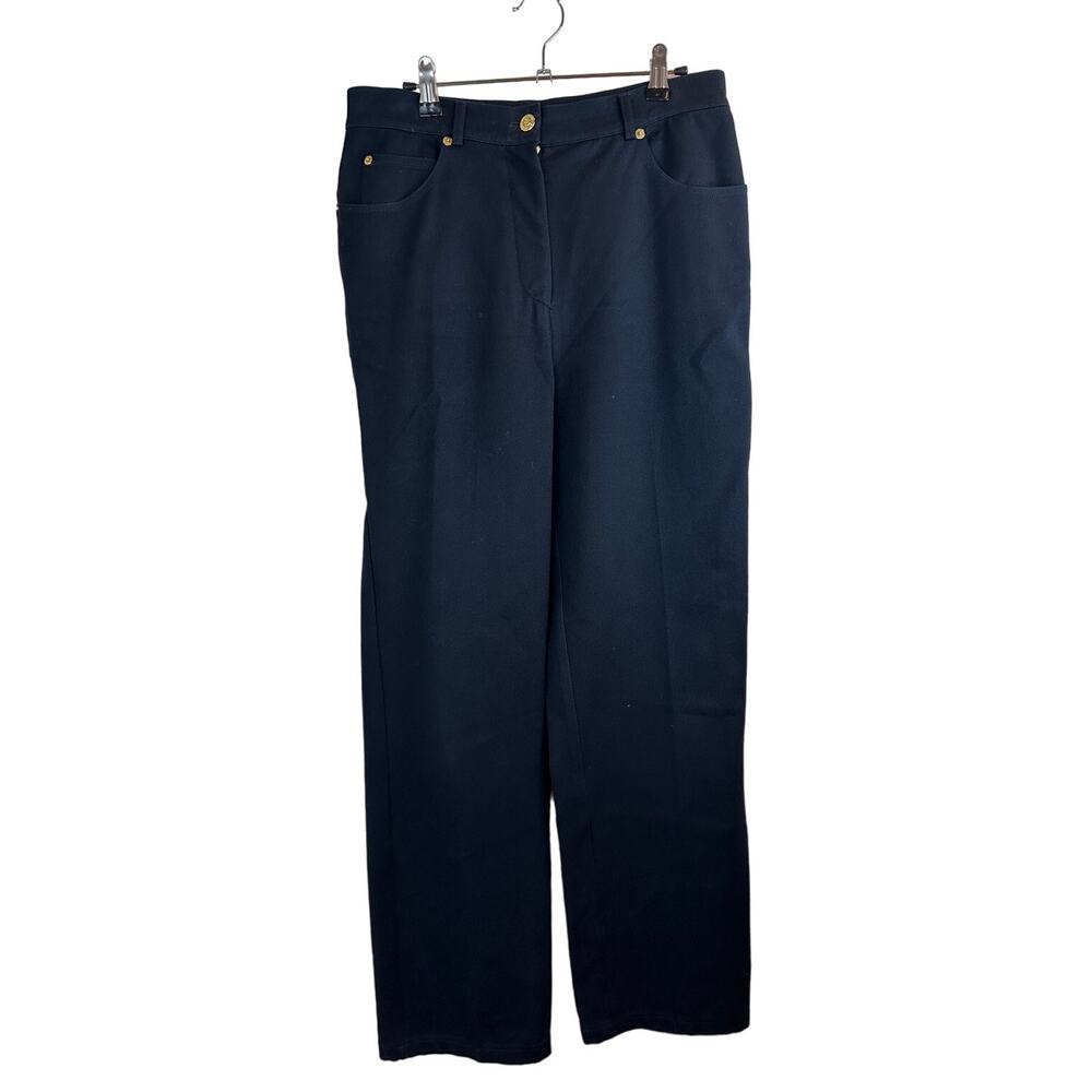 St. John Sport Navy Dress Pants Women’s Size 10 Stretch Cotton